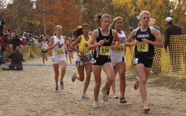 2009 CIF XC Girls D1-037.JPG - 2009 California CIF Cross Country Championships, Woodward Park, Fresno, California
